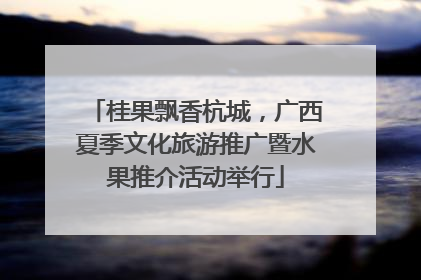 桂果飘香杭城，广西夏季文化旅游推广暨水果推介活动举行