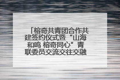 榕奇共青团合作共建签约仪式暨“山海和鸣 榕奇同心”青联委员交流交往交融活动在福州举行