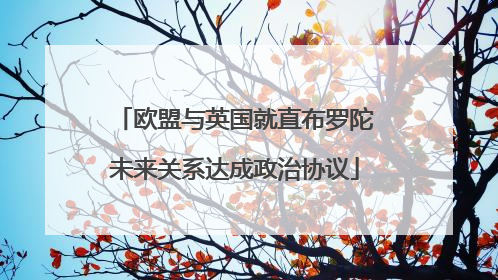 欧盟与英国就直布罗陀未来关系达成政治协议