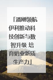 潘刚领航伊利推动科技创新与数智升级 培育奶业新质生产力