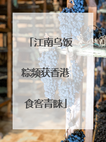 江南乌饭粽频获香港食客青睐