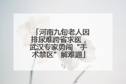 河南九旬老人因排尿难跨省求医，武汉专家勇闯“手术禁区”解难题