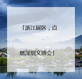 浙江展区，点燃深圳文博会
