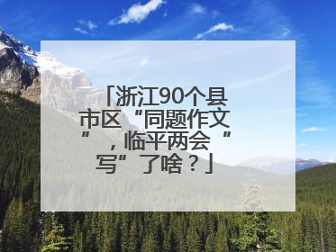 浙江90个县市区“同题作文”，临平两会“写”了啥？