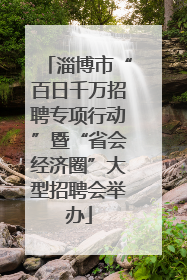淄博市“百日千万招聘专项行动”暨“省会经济圈”大型招聘会举办