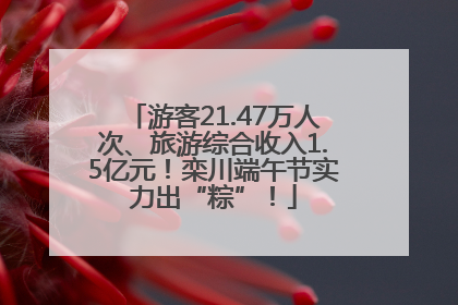 游客21.47万人次、旅游综合收入1.5亿元！栾川端午节实力出“粽”！