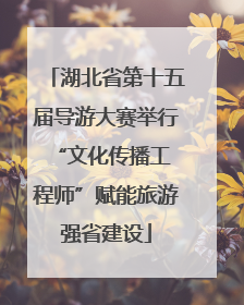湖北省第十五届导游大赛举行 “文化传播工程师”赋能旅游强省建设