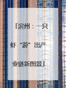 滨州：一只虾“游”出产业链新图景