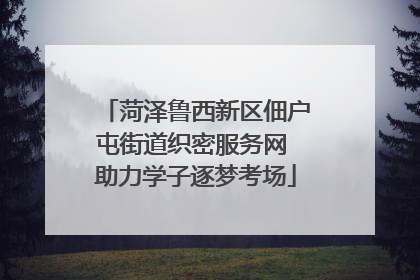 菏泽鲁西新区佃户屯街道织密服务网 助力学子逐梦考场