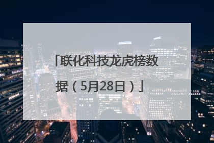 联化科技龙虎榜数据（5月28日）