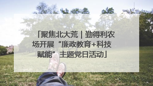 聚焦北大荒｜勤得利农场开展“廉政教育+科技赋能”主题党日活动