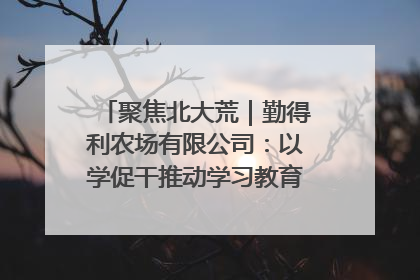 聚焦北大荒｜勤得利农场有限公司：以学促干推动学习教育“升温提速”
