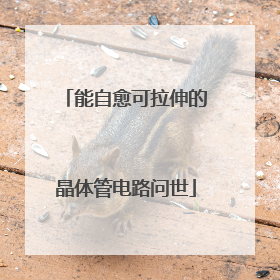 能自愈可拉伸的晶体管电路问世