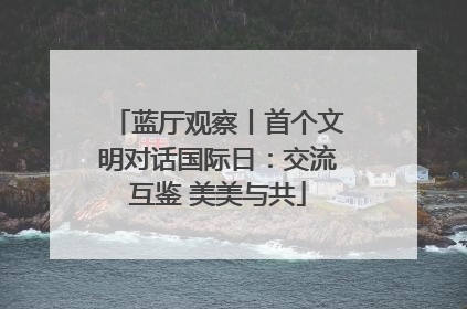 蓝厅观察丨首个文明对话国际日：交流互鉴 美美与共
