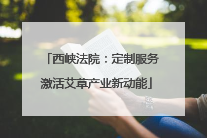 西峡法院：定制服务激活艾草产业新动能