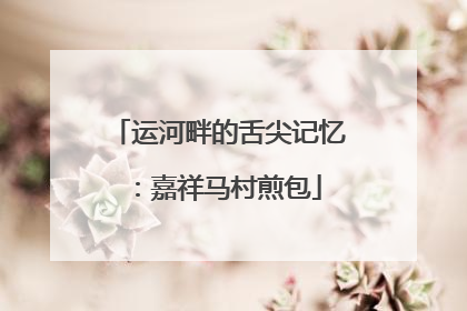 运河畔的舌尖记忆：嘉祥马村煎包