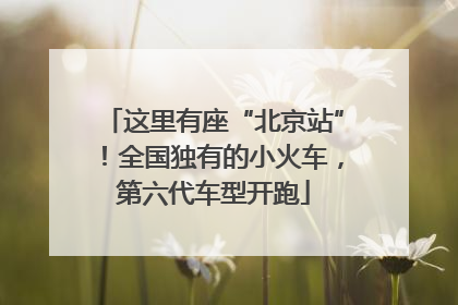 这里有座“北京站”！全国独有的小火车，第六代车型开跑
