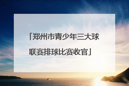 郑州市青少年三大球联赛排球比赛收官