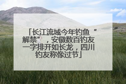 长江流域今年钓鱼“解禁”，安徽数百钓友一字排开如长龙，四川钓友称像过节