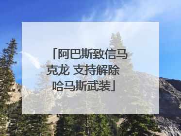 阿巴斯致信马克龙 支持解除哈马斯武装