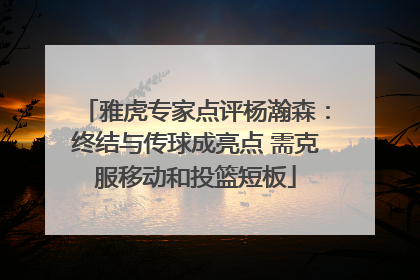 雅虎专家点评杨瀚森：终结与传球成亮点 需克服移动和投篮短板