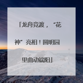 龙舟竞渡，“花神”亮相！圆明园里曲动端阳