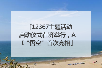 12367主题活动启动仪式在济举行，AI“悟空”首次亮相