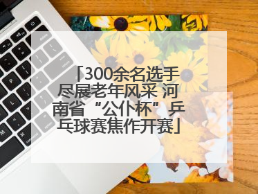 300余名选手尽展老年风采 河南省“公仆杯”乒乓球赛焦作开赛
